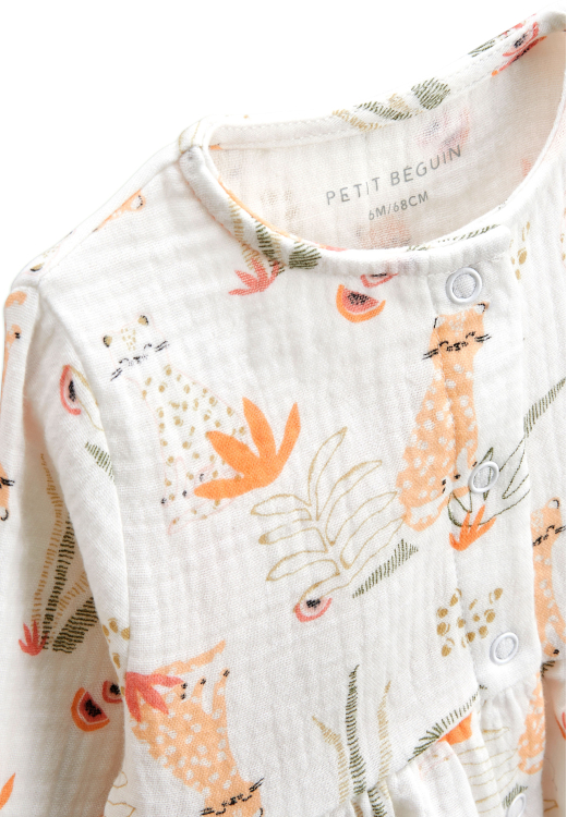 Ensemble bébé blouse en gaze de coton et legging Sierra