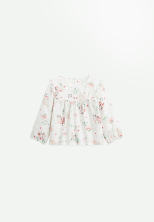 Blouse enfant en gaze de coton Arya