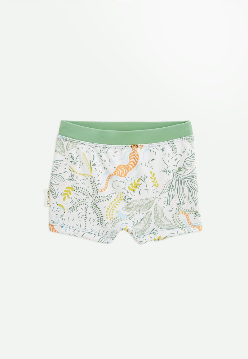 Maillot de bain bébé 2 pièces t-shirt de protection UV & boxer avec chapeau Kanha Maillot de bain bébé 2 pièces t-shirt de protection UV & boxer avec chapeau Kanha