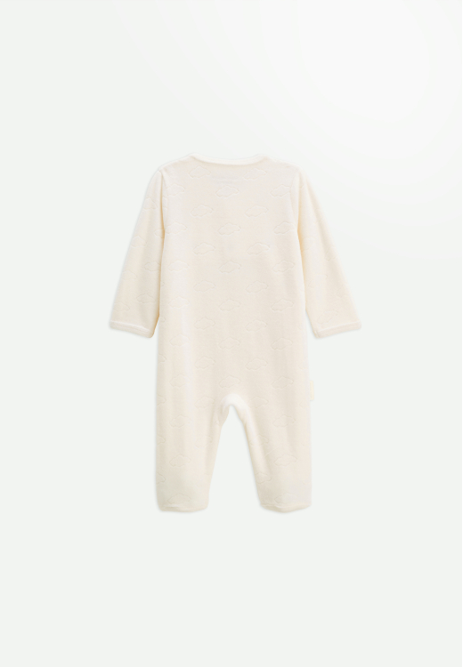 Pyjama bébé en velours ouverture pont Câlins