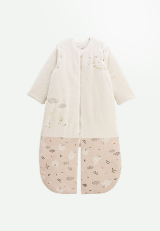 Turbulette d'hiver en velours avec manches amovibles et jambes séparables Câlins