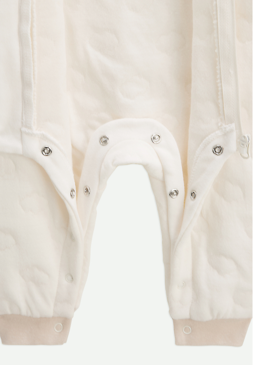 Combinaison bébé en molleton et chaussons Câlins