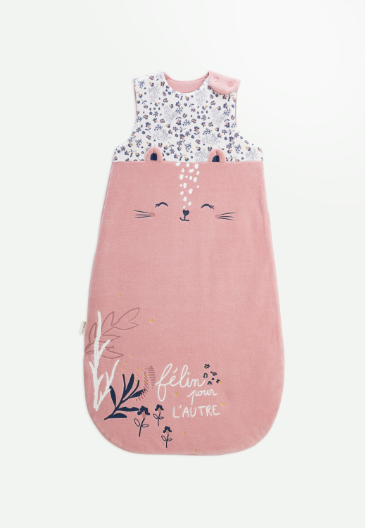 Gigoteuse d'hiver en velours Céleste