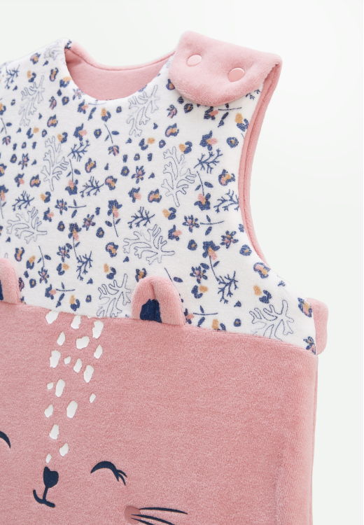 Gigoteuse d'hiver en velours Céleste