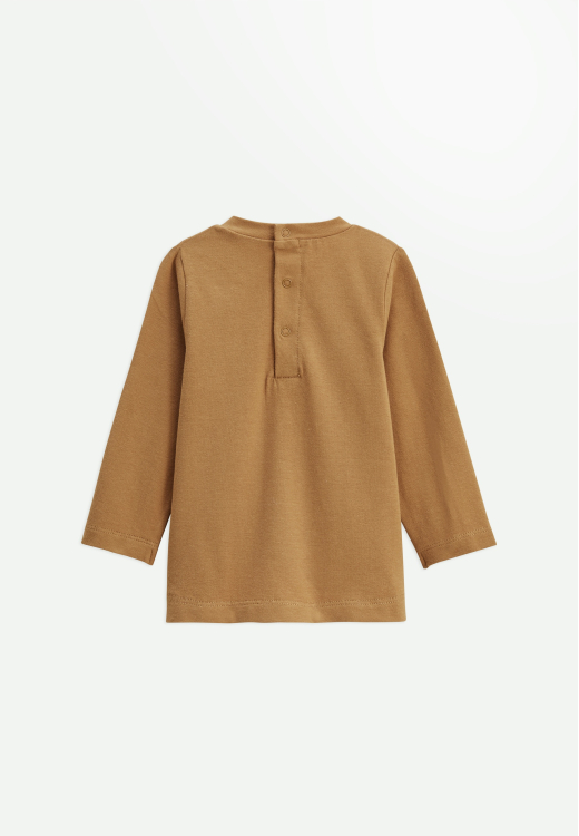 Ensemble salopette bébé en molleton et t-shirt Lamascotte