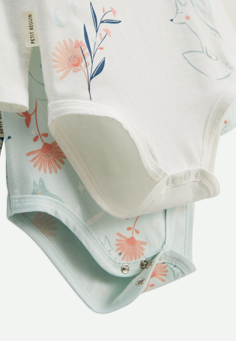 Lot de 2 bodies bébé manches longues Dina
