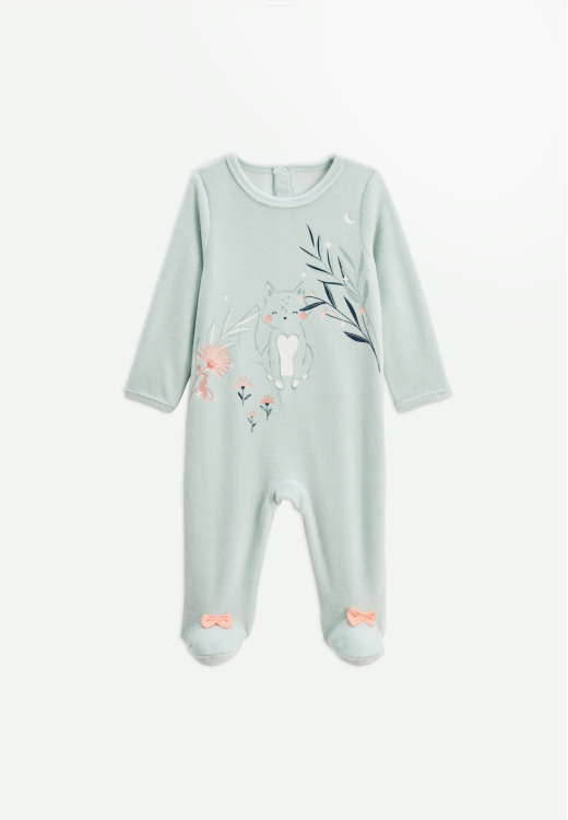 Lot de 2 pyjamas bébé en velours Dina