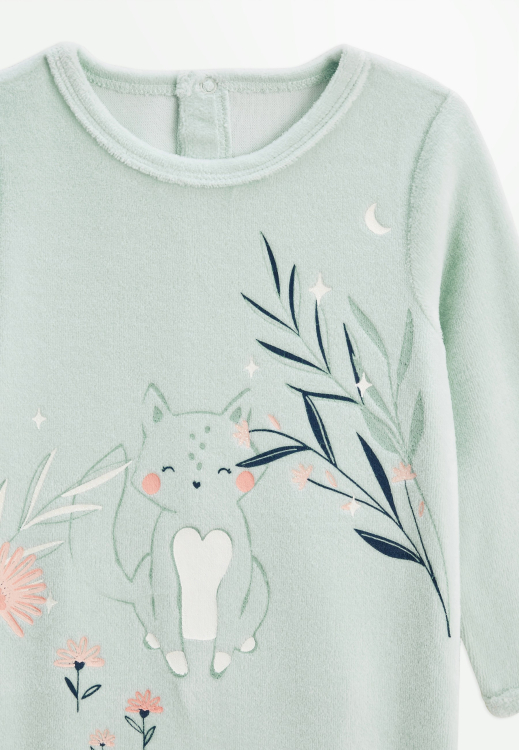 Lot de 2 pyjamas bébé en velours Dina