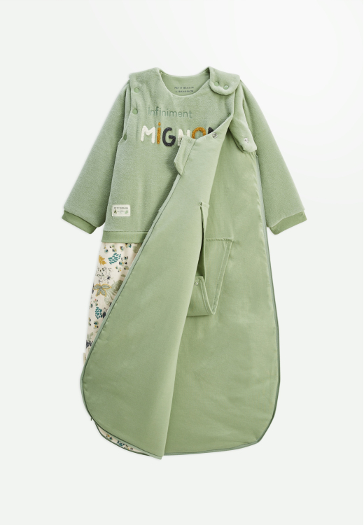 Gigoteuse d'hiver en velours avec manches amovibles Boavista