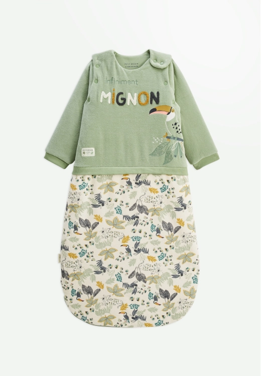 Gigoteuse d'hiver en velours avec manches amovibles Boavista