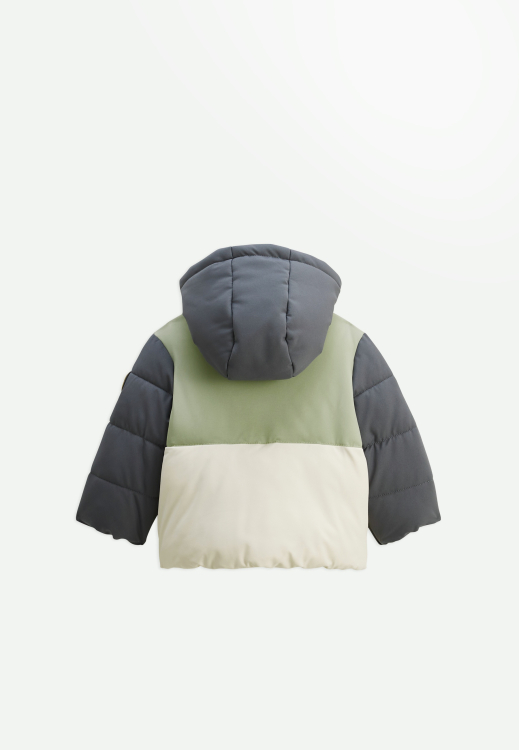 Doudoune enfant imperméable doublé polaire avec capuche Boavista