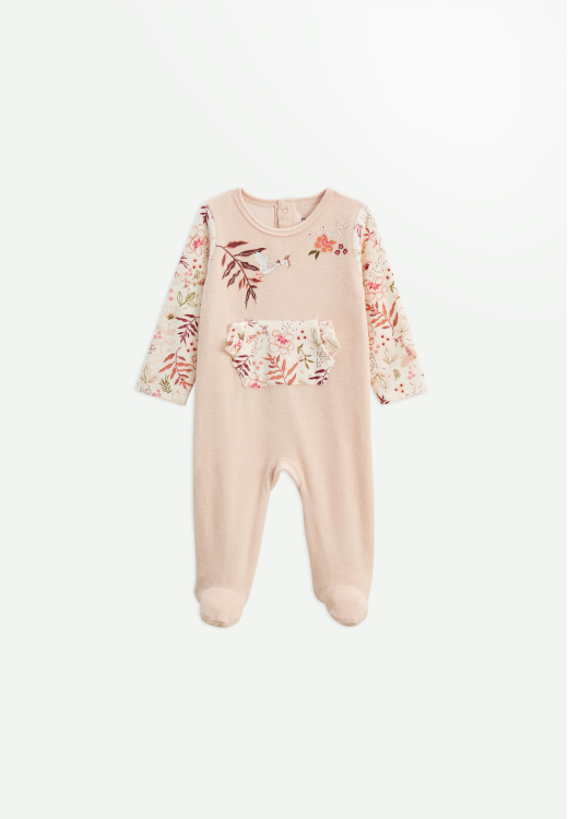 Pyjama bébé en velours Manouk