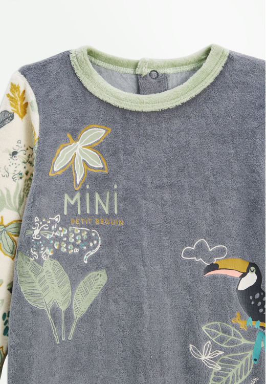 Lot de 2 pyjamas bébé en velours Boavista
