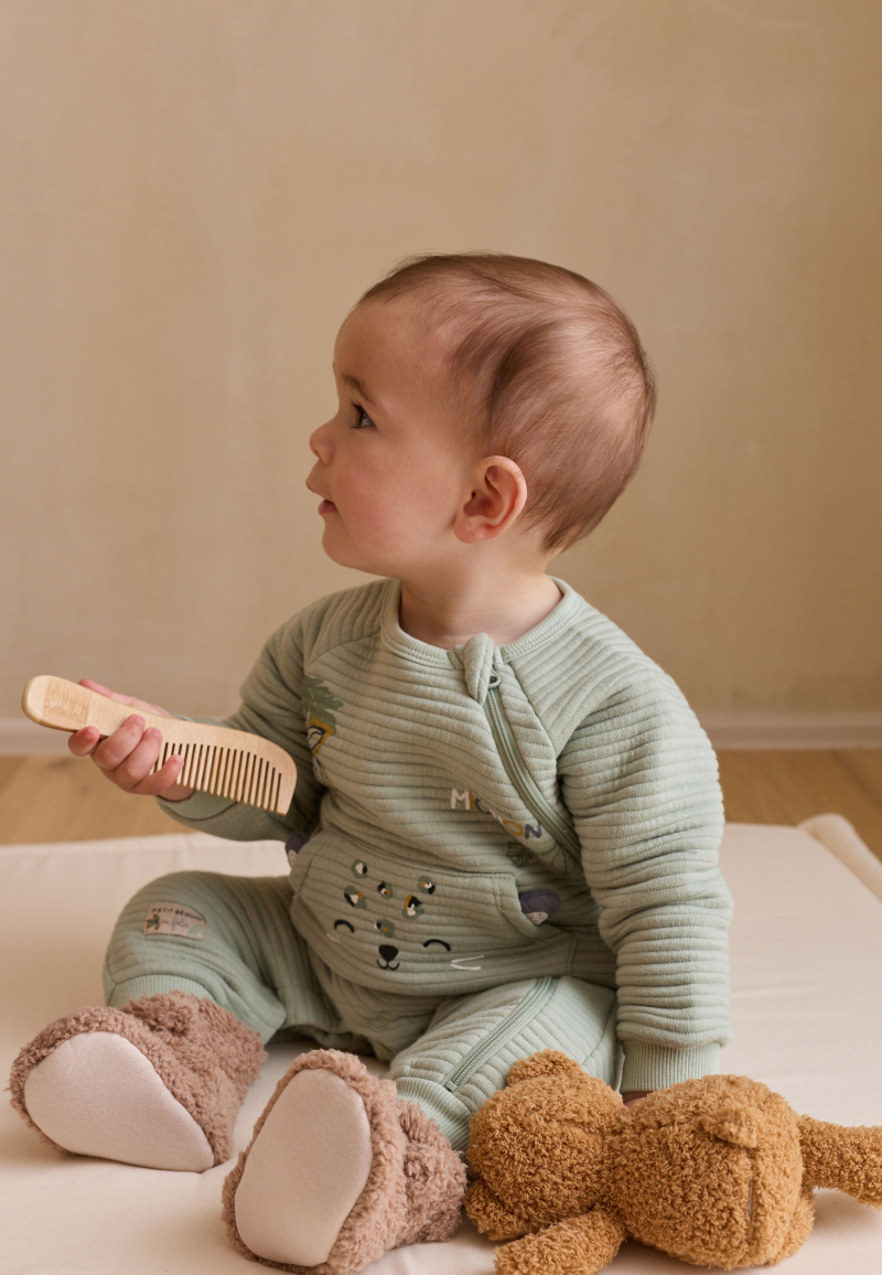 Chaussons bébé en sherpa Charly