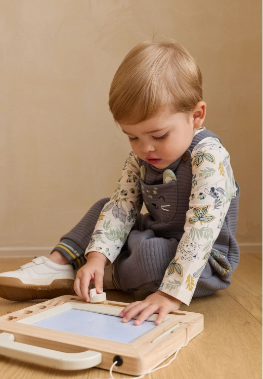Ensemble salopette bébé et t-shirt Boavista