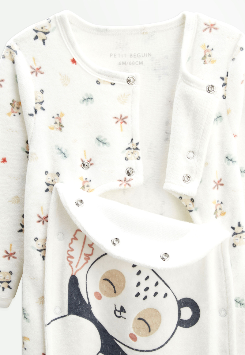 Kit naissance 3 pièces pyjama, body et doudou bébé Baby Panda Kit naissance 3 pièces pyjama, body et doudou bébé Baby Panda