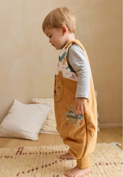 Turbulette TOG 2 en velours avec pieds retroussables Charly