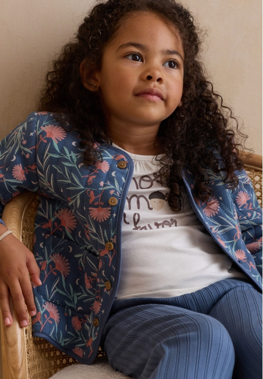 Veste enfant en coton matelassé Dina