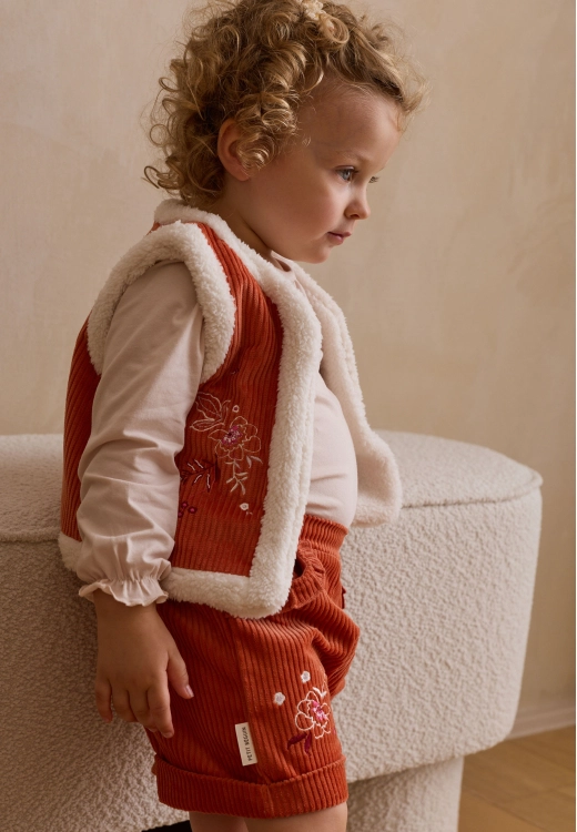 Gilet bébé en velours côtelé Manouk