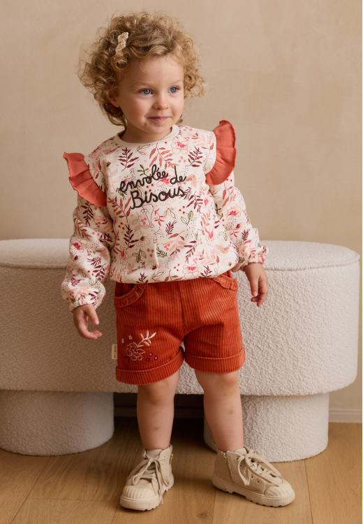 Short enfant en velours côtelé Manouk