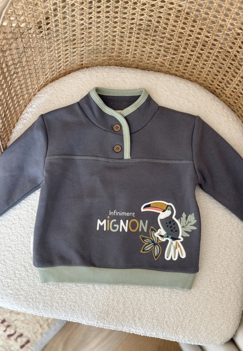 Sweat-shirt enfant en molleton ultra chaud Boavista