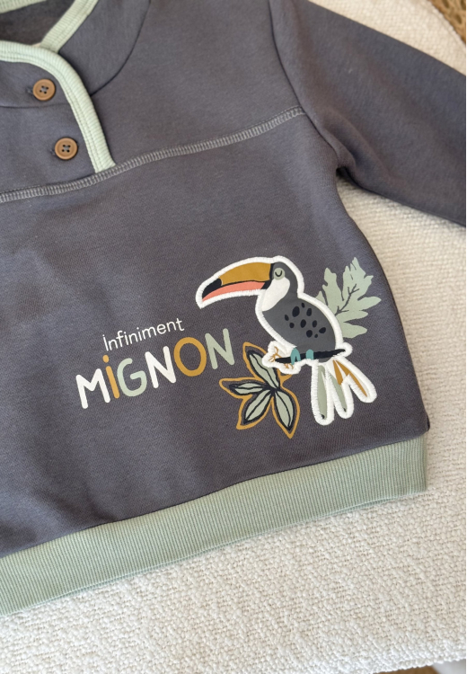 Sweat-shirt enfant en molleton ultra chaud Boavista