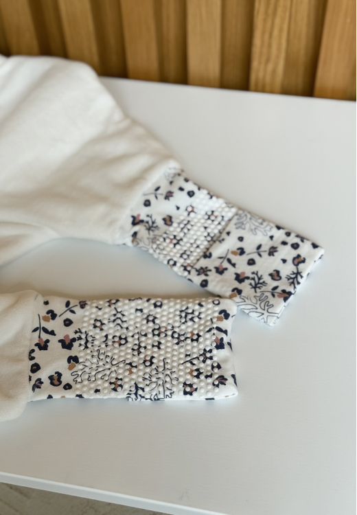 Turbulette TOG 2 en velours avec pieds retroussables et manches amovibles Céleste