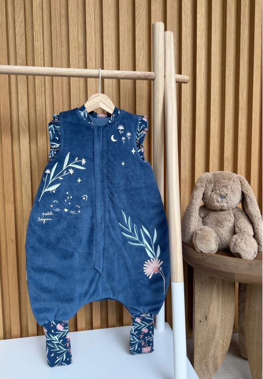 Turbulette TOG 2 en velours avec pieds retroussables Dina