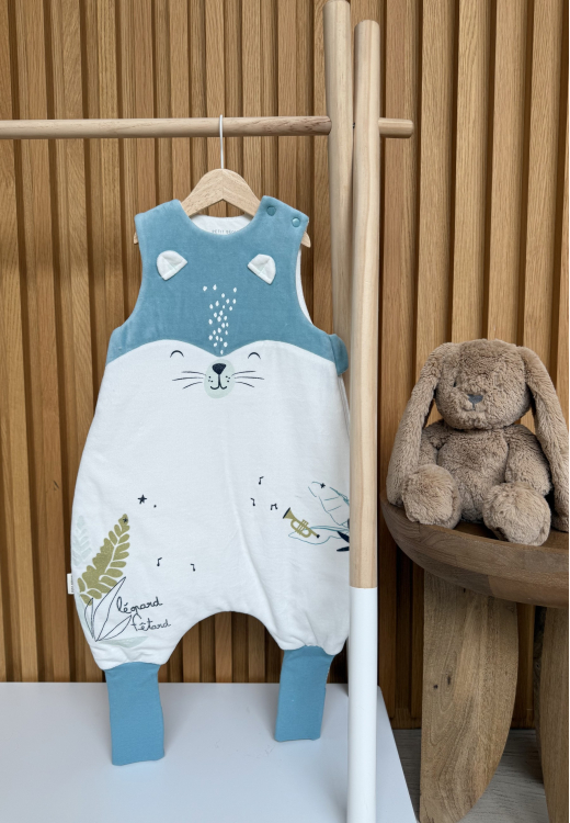 Turbulette d'hiver en velours avec pieds retroussables Oscar