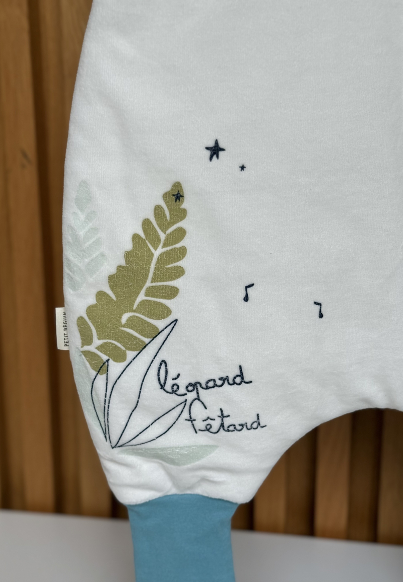 Turbulette d'hiver en velours avec pieds retroussables Oscar