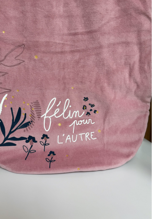 Gigoteuse d'hiver en velours Céleste