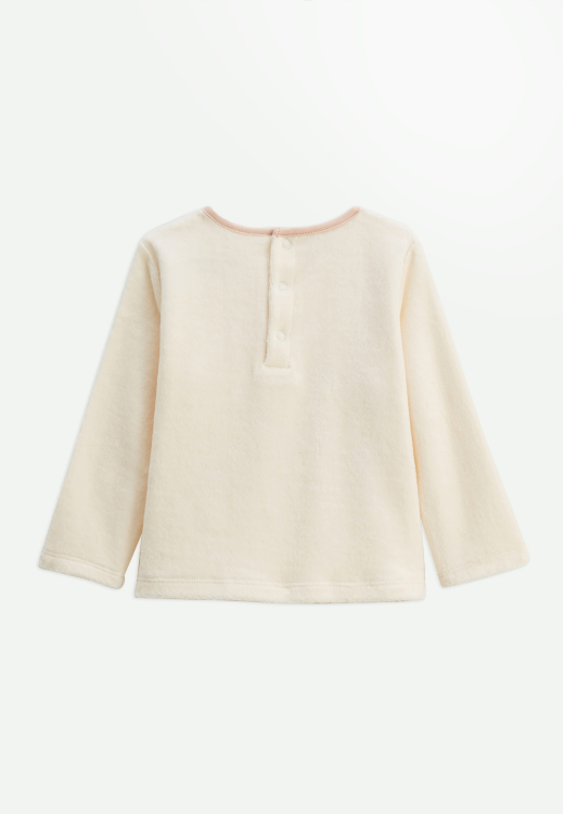 Lot de 2 pyjamas enfant 2 pièces en velours avec pieds retroussables Manouk