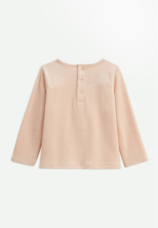 Lot de 2 pyjamas enfant 2 pièces en velours avec pieds retroussables Manouk