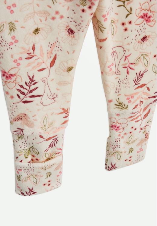 Lot de 2 pyjamas enfant 2 pièces en velours avec pieds retroussables Manouk