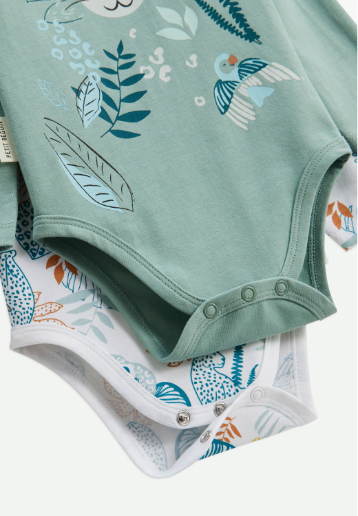 Lot de 2 bodies bébé manches longues Roméo
