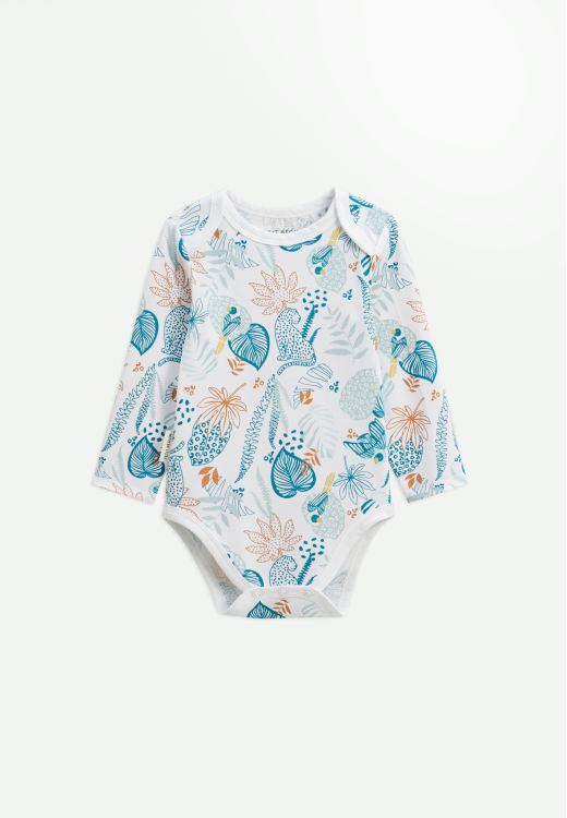 Lot de 2 bodies bébé manches longues Roméo