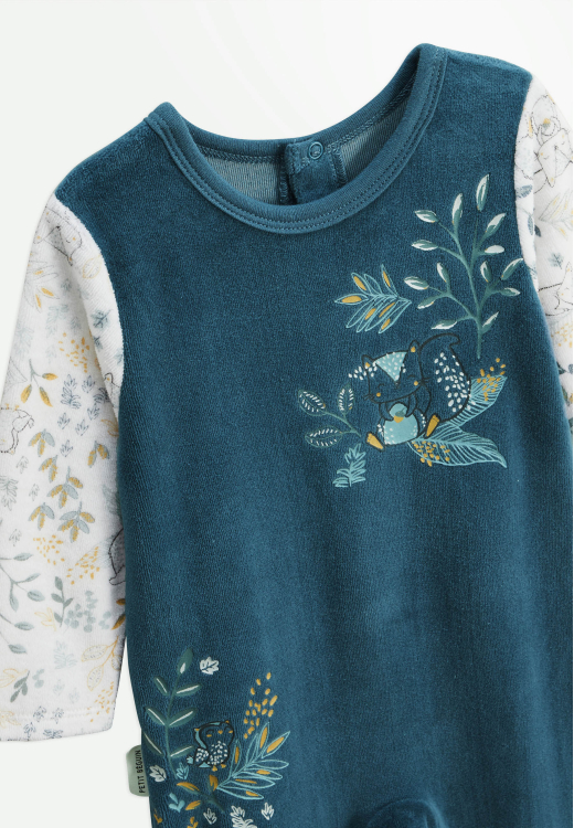 Pyjama bébé en velours Cacahuète
