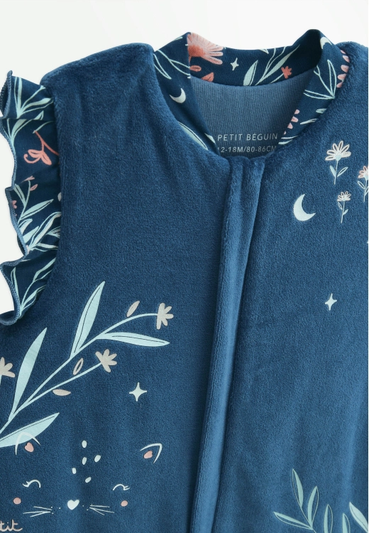 Turbulette TOG 2 en velours avec pieds retroussables Dina