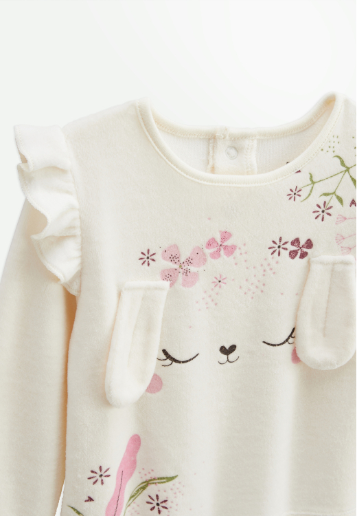 Pyjama enfant 2 pièces en velours Mila