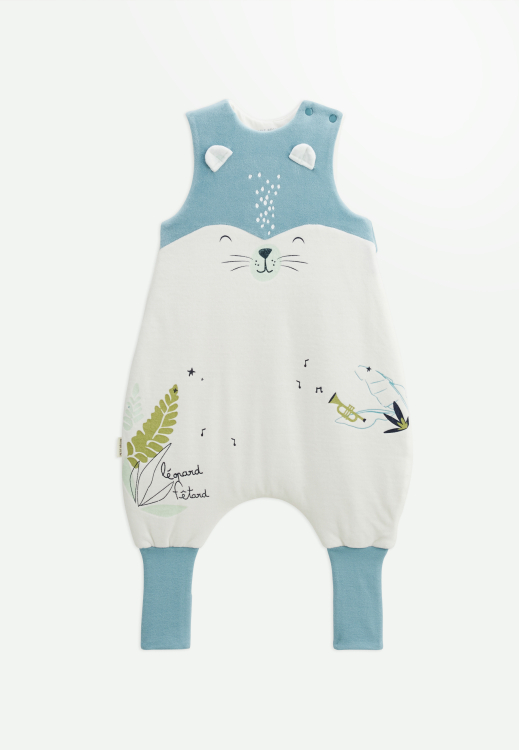 Turbulette d'hiver en velours avec pieds retroussables Oscar