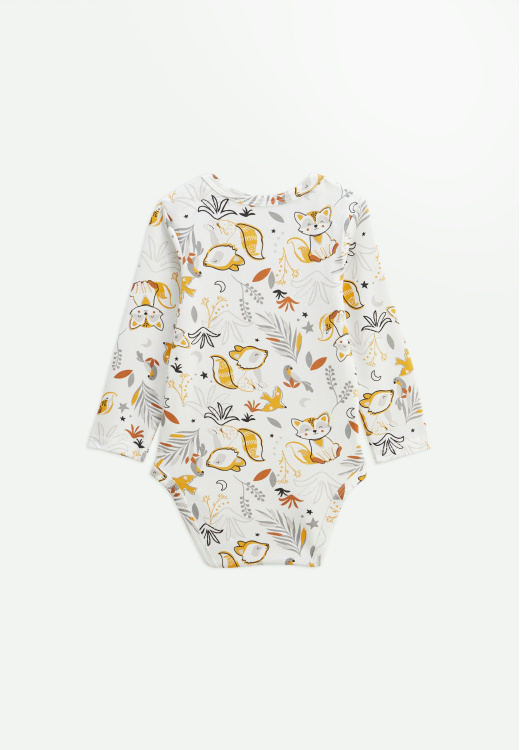 Lot de 2 bodies bébé manches longues Petit Loup