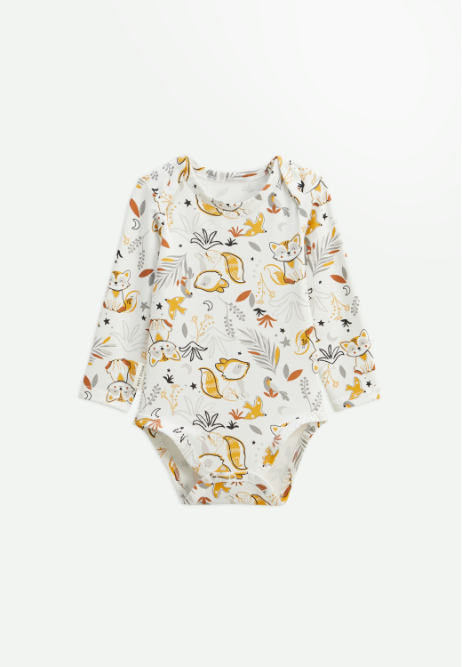 Lot de 2 bodies bébé manches longues Petit Loup