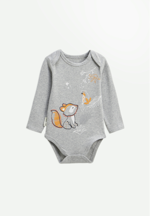 Lot de 2 bodies bébé manches longues Petit Loup