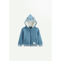 Sweat à capuche zippé enfant en molleton Tao