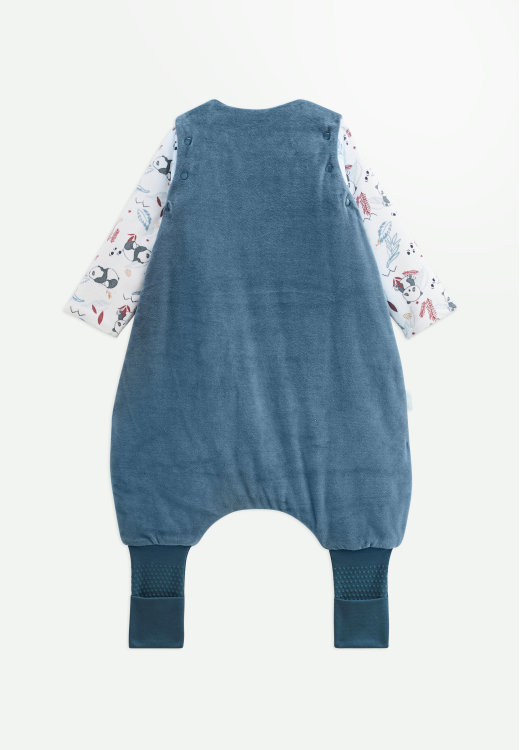 Turbulette d'hiver en velours avec pieds retroussables et manches amovibles Tao