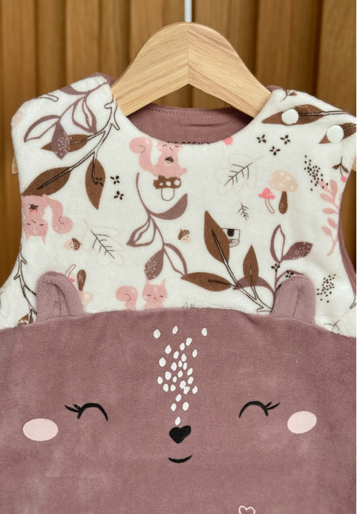 Turbulette d'hiver en velours avec pieds retroussables Sora