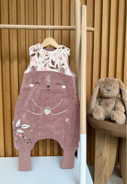 Turbulette d'hiver en velours avec pieds retroussables Sora