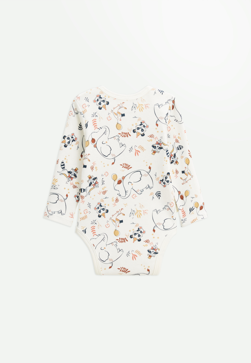 Lot de 2 bodies bébé manches longues Cirque d'automne