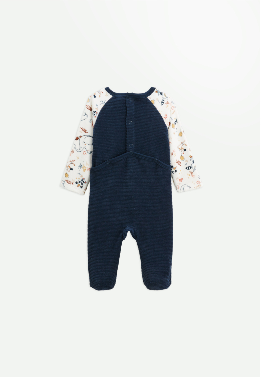 Pyjama bébé en velours Cirque d'automne