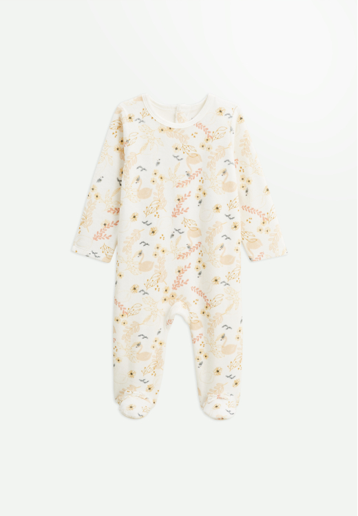 Lot de 2 pyjamas bébé en velours Swan